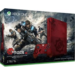 Xbox One S 2000GB - Röd - Begränsad upplaga Gears of War 4 + Gears of War 4