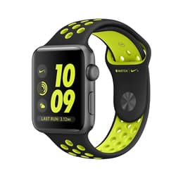 Apple Watch (Series 2) December 2016 42 - Aluminium Grå utrymme - Sport Nike Svart
