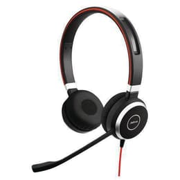 Jabra Evolve 40 noise Cancelling kabelansluten Hörlurar med microphone - Svart/Röd