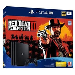 PlayStation 4 Pro 1000GB - Svart + Red Dead Redemption II