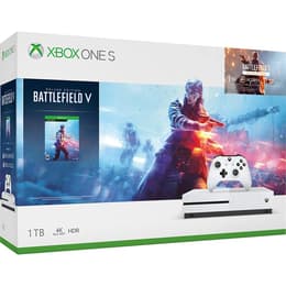 Xbox One S 1000GB - Vit + Battlefield V