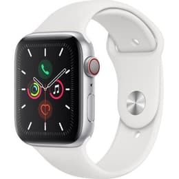 Apple Watch (Series 5) GPS + Mobilnät 40 - Aluminium Silver - Sport-loop Vit