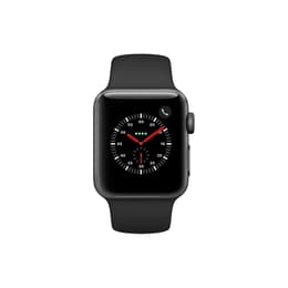 Apple Watch (Series 3) GPS 38 - Aluminium Grå utrymme - Sportband Svart