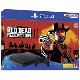 PlayStation 4 Slim 1000GB - Svart + Red Dead Redemption II