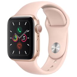Apple Watch (Series 5) GPS + Mobilnät 40 - Aluminium Guld - Sportband Rosa