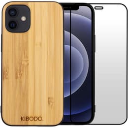 Skal iPhone 12 Mini och skyddsskärm - Trä - Brun