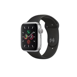 Apple Watch (Series 5) GPS + Mobilnät 40 - Aluminium Silver - Sport loop Svart
