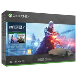 Xbox One X 1000GB - Guld - Begränsad upplaga Gold Rush Special + Battlefield V + Battlefield 1943