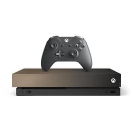 Xbox One X 1000GB - Guld - Begränsad upplaga Gold Rush Special + Battlefield V + Battlefield 1943