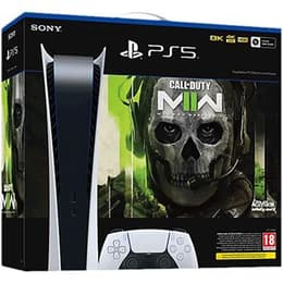 PlayStation 5 Digital Edition 825GB - Vit + Modern Warfare II