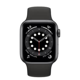 Apple Watch (Series 6) September 2020 40 - Aluminium Grå utrymme - Sport-loop Svart
