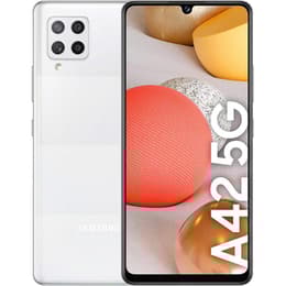 Galaxy A42 5G 128 GB Dubbelt SIM-Kort - Prisma Prick Vit - Olåst