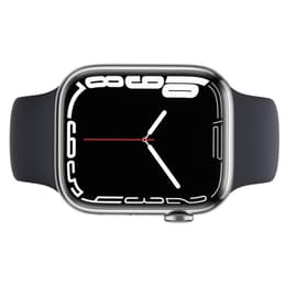 Apple Watch Series 7 (2021) GPS + Mobilnät 45 mm - Rostfritt stål Silver