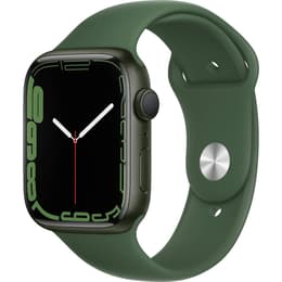 Apple Watch (Series 7) 45 - Aluminium Grön - Sportband Grön