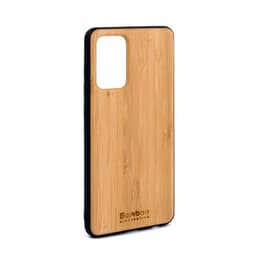 Skal Galaxy A72 och skyddsskärm - Trä - Brun
