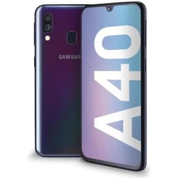 Galaxy A40 64 GB Dubbelt SIM-Kort - Svart - Olåst