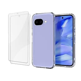 Skal Google Pixel 9a och 2 st skärmskydd - TPU - Genomskinlig