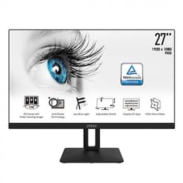 27-tum MSI PRO MP271P 1920 x 1080 LCD Monitor Svart