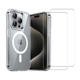 Skal iPhone 16 Pro Max och 2 st skärmskydd - TPU - Genomskinlig