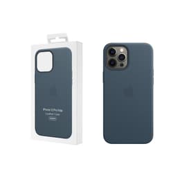 Apple Läder Skal iPhone 12 Pro Max - Magsafe - Läder Blå