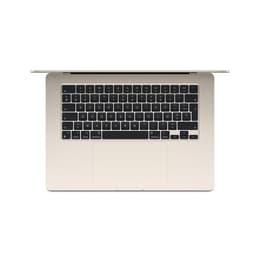 MacBook Air 15" (2023) - Apple M2 med 8-kärnig CPU och 10-kärnig grafikprocessor - 16GB RAM - SSD 256GB - AZERTY - Fransk