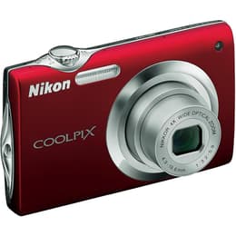 Nikon Coolpix S3000 Kompakt 12 - Röd
