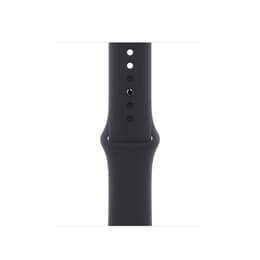 Apple Watch Series 7 (2021) GPS + Mobilnät 45 mm - Rostfritt stål Guld - Sportband Svart