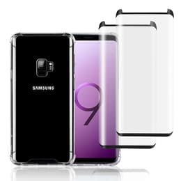 Skal Galaxy S9 och 2 st skärmskydd - Återvunnen plast - Genomskinlig