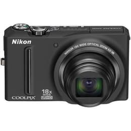 Nikon S9100 Kompakt 12 - Svart