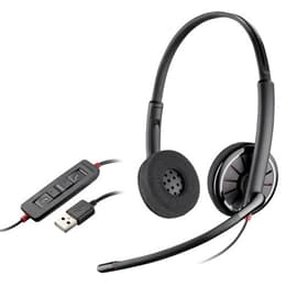Plantronics Blackwire C320M noise Cancelling kabelansluten Hörlurar med microphone - Svart