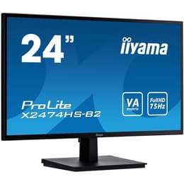 23,6-tum Iiyama ProLite X2474HS-B2 1920 x 1080 LCD Monitor Svart