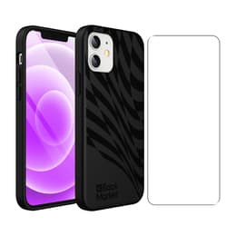 Back Market Skal iPhone 12 mini och skyddsskärm - Återvunnen plast - Svart