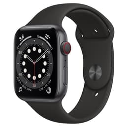 Apple Watch (Series 6) 2020 GPS + Mobilnät 44 - Aluminium Grå utrymme - Svart