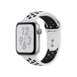 Apple Watch (Series 4) 2018 GPS 44 - Aluminium Silver - Sport-loop Svart