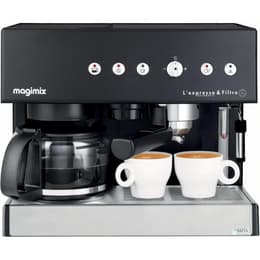 Espresso kaffemaskin kombinerad Papperskapslar (E.S.E.) kompatibla Magimix 11422 Auto 1.4L - Svart