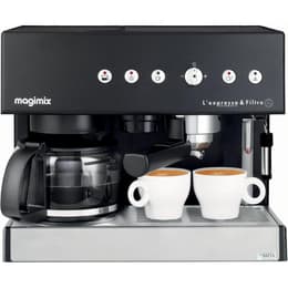 Espresso kaffemaskin kombinerad Papperskapslar (E.S.E.) kompatibla Magimix 11422 Auto 1,4000L - Svart