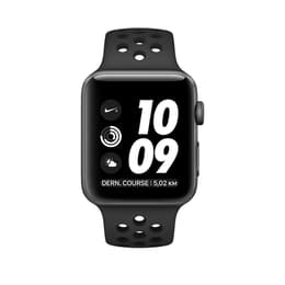 Apple Watch (Series 2) 42 - Aluminium Grå utrymme - Sport loop Svart