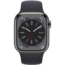 Apple Watch Series 8 (2022) GPS + Mobilnät 41 mm - Rostfritt stål Grafit