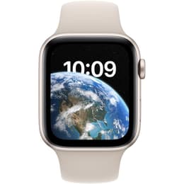 Apple Watch Series SE 2 (2022) GPS + Mobilnät 44 mm - Aluminium Stjärnglans - Sportband Stjärnglans
