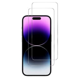 Skyddsskärm iPhone 15 Plus Härdat glas - Härdat glas - Genomskinlig