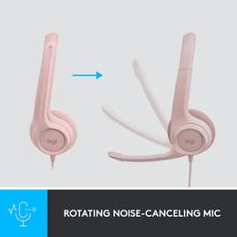 Logitech H390 gaming kabelansluten Hörlurar med microphone - Rosa