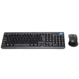 Simpletek Keyboard QWERTY Spansk Wireless Mouse + Keyboard with Stickers 1000 DPI 2.4G Nano reciever