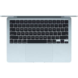 MacBook Air 13" (2025) - Apple M4 med 10-kärnig CPU och 8-kärnig grafikprocessor - 16GB RAM - SSD 256GB - Standardskärm - QWERTY - Engelsk
