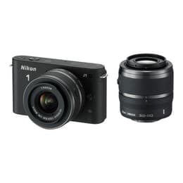 1 J1 - Svart + Nikon Nikkor 1 10-30mm f/3.5-5.6 VR + Nikkor 1 30-110mm f/3.8-5.6 VR f/3.5-5.6 + f/3.8-5.6