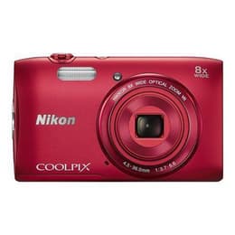 Nikon Coolpix S3600 Kompakt 20 - Röd