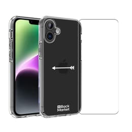 Back Market Skal iPhone 17 och skyddsskärm - 60% Återvunnen plast - Genomskinlig