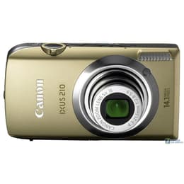 Kompakt Ixus 210 - Guld + canon Zoom Lens 5X IS 4,3-21,5mm f/2.8-5.9 f/2.8-5.9