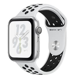 Apple Watch Series 4 (2018) GPS + Mobilnät 40 mm - Aluminium Silver - Nike Sport band Vit/Svart
