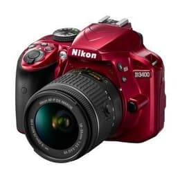 Reflex D3400 - Röd + Nikon Nikon AF-P DX Nikkor 18-55mm f/3.5-5.6G VR f/3.5-5.6