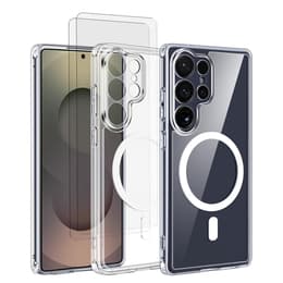Skal Galaxy S25 Ultra och 2 st skärmskydd - TPU - Genomskinlig